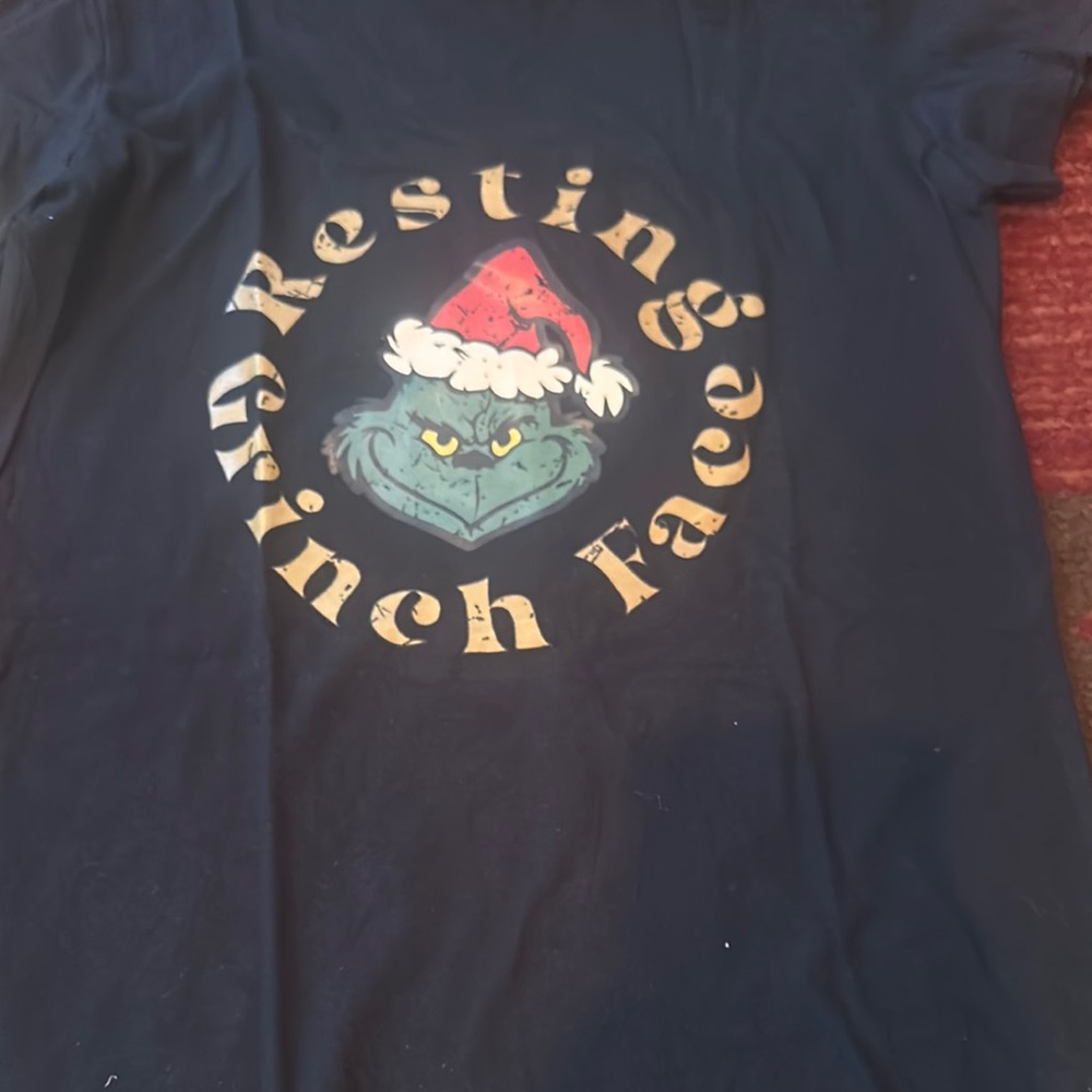 Kids Black Grinch Graphic T-Shirt